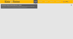 Desktop Screenshot of kleinandpartner.com